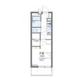 レオパレスＳＫＹ ３０３ １Kの間取り図