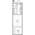 ルクレ高田馬場 ４０５ １DKの間取り図