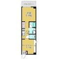 クレンツロジェ天王寺南 ７０２ １DKの間取り図