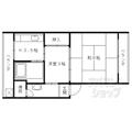 洛西マンション・１ ＮＡＫＡ１ １DKの間取り図