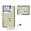 三ツ沢ホームズ １０５ ワンルームの間取り図