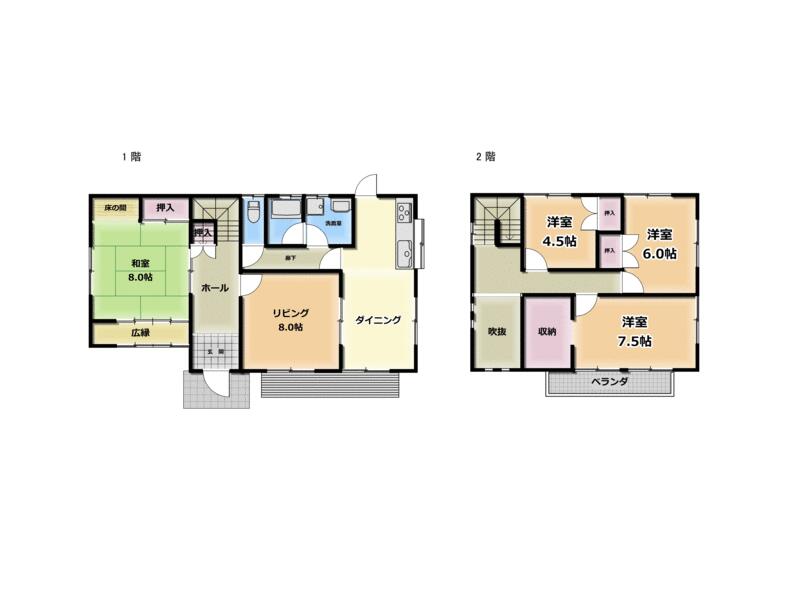 Kōka City, Mizuguchi Town, Shimoyama (Mikumo Station) 2-story building 4SDK