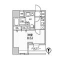 ＧＥＮＯＶＩＡ浅草橋Ⅱ　ｓｋｙｇａｒｄｅｎ １３０２ １Kの間取り図