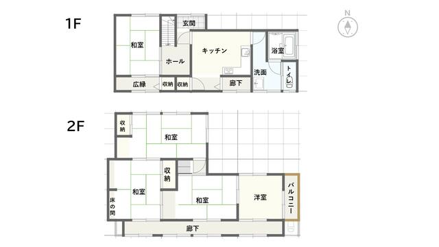 Kurashiki City, Shimotsui Tanoura 2-chome (Kojima Station), 2-story building, 5DK &mdash; photo 1