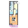 世田谷区 豪徳寺１丁目（豪徳寺駅） 3階 １Kの間取り図
