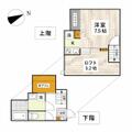 ＡＤＣ京塚ラフィエ ２０２ １Kの間取り図