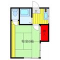 清水ハイツ １０１ １Kの間取り図
