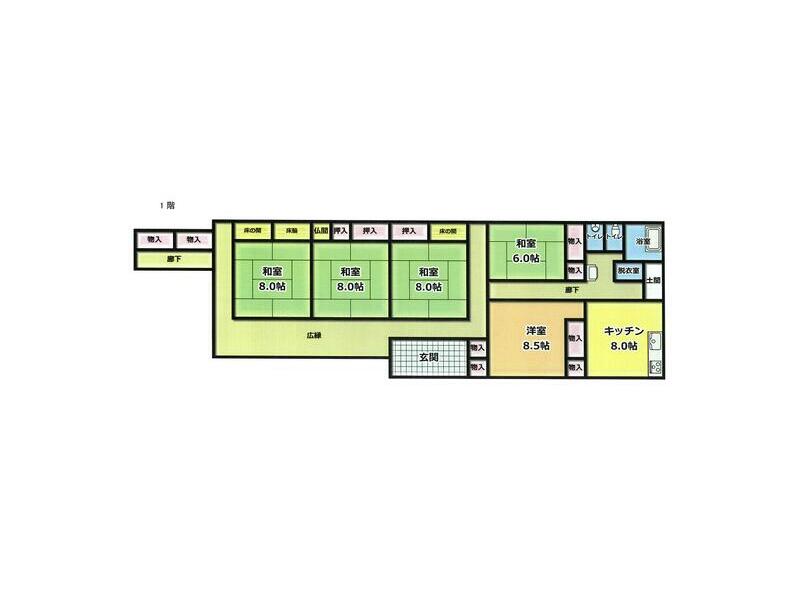 Back side of Obayashi-cho, Wakayanagi, Kurihara-shi, Kurihara (Ishikoshi station) Single-story building, 5LDK

3.5 million yen