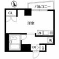 新宿区 弁天町（早稲田駅） 2階 ワンルームの間取り図