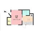 コーポ追浜５ｔｈ １０１ １Kの間取り図