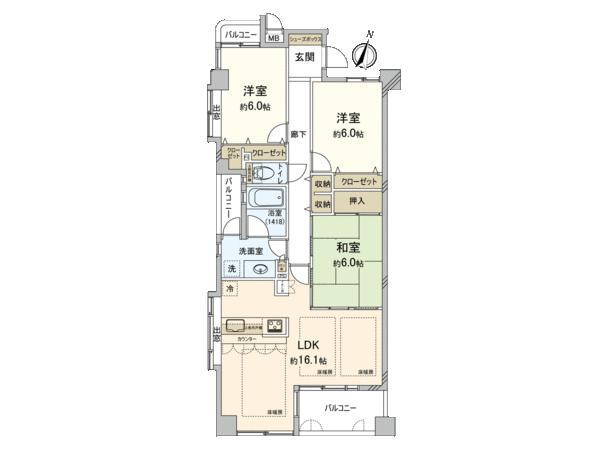 エンゼルブレッサ西新中央 3階 ３ｌｄｋ 福岡市早良区の中古マンション アットホーム マンション購入の情報