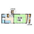 コーポ山 2階 １Kの間取り図