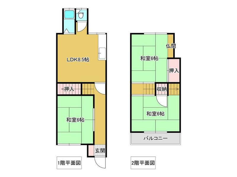 2-chome, Kasugaoka, Heigun-cho, Ikoma-gun (Tatsutagawa Sta.) 2F 5DK

2DK 5DK 3,980,000 yen