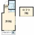 Ｆｉｎｅ　Ｃｏｕｒｔ ２０３ ワンルームの間取り図