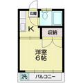 コーポ善福寺 １０２ １Kの間取り図