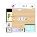 千早コーポ 201 ワンルームの間取り図