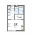 レオパレスますがた ２０１ １Kの間取り図