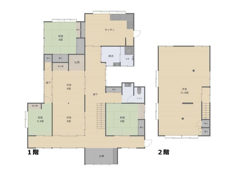 Nagaoka City, Miyamoto-cho 3-chome 2-story 5DK