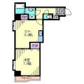 横浜市中区 初音町３丁目（黄金町駅） 4階 １DKの間取り図