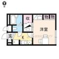 レオパレス長福の厨子 ２０１ １Kの間取り図
