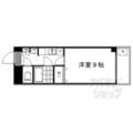 京都市上京区 元中之町（今出川駅） 2階 １Kの間取り図