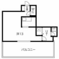 南船場ＢＲＩＣＫ ９０２ ワンルームの間取り図