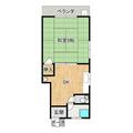 絹田ハイツ 101 １DKの間取り図
