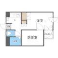 札幌市東区 北十六条東１０丁目（東区役所前駅） 1階 １DKの間取り図