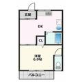 千里丘ハイツ 1階 １DKの間取り図