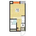長崎市 平野町（原爆資料館駅） 4階 ワンルームの間取り図