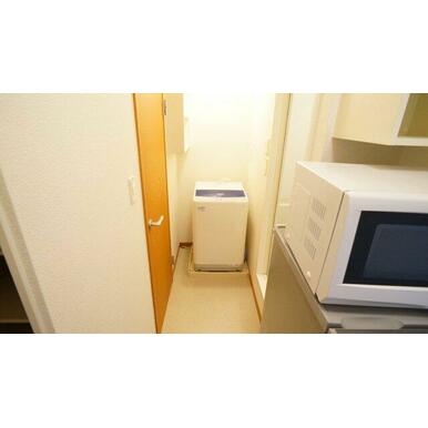 便利な室内洗濯機置き場♪