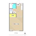 ポエム 103 １Kの間取り図