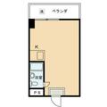Ｋ－ハウス 2階 ワンルームの間取り図
