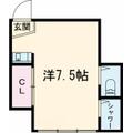 中野区 丸山２丁目（野方駅） 2階 ワンルームの間取り図