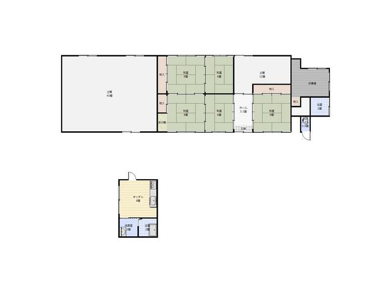 Toki City, Shimoishicho (Toki City Station) Single-story building 7DK