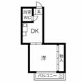 第２イーストコーポ 207 １DKの間取り図