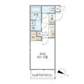 Ｔｈｅ　Ｓｈｉｎａｇａｗａ　Ｅａｓｔ　Ｒｅｓｉｄｅｎｃｅ ２０３ １Kの間取り図