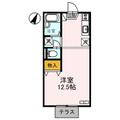ブライトソレム １０７ ワンルームの間取り図