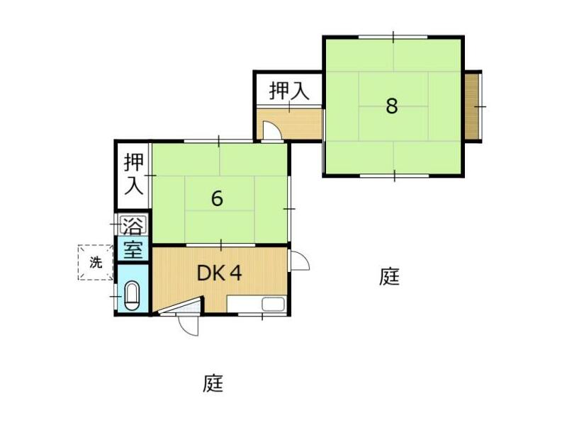 Otsu City, Minakoma (Omi-Maiko Station) 2-story 2DK