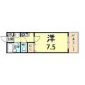 セジュール西宮今津 １０３ １Kの間取り図