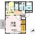 カトル・セゾン １０１ １Kの間取り図