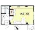 クレフ　プレステージ ３０１ ワンルームの間取り図