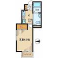 台東区 蔵前４丁目（蔵前駅） 1階 １Kの間取り図