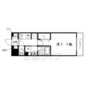 ベラジオ堀川今出川Ⅱ ４０２ １Kの間取り図