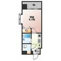 グランピアマンション長崎 ６０３ １Kの間取り図