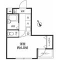 メゾン加賀 １０２ ワンルームの間取り図