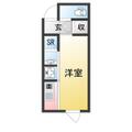 Ｌｕｄｅｎｓ中野富士見町 ４０４ ワンルームの間取り図