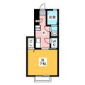 プロムネイド １０５ １Kの間取り図