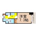 アジリア大曽根 6階 １Kの間取り図
