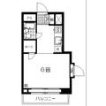 藤嶋ハウス 201 １Kの間取り図